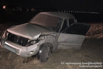 Երևան-Գյումրի ճանապարհի երթևեկելի հատվածից դուրս եկած ավտոմեքենայի ՌԴ քաղաքացի վարորդը հոսպիտալացվել է