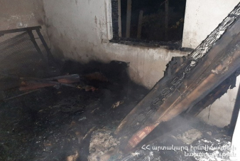 Նոյակերտ գյուղի Մաշտոցի փողոցի տներից մեկում հրդեհ է բռնկվել