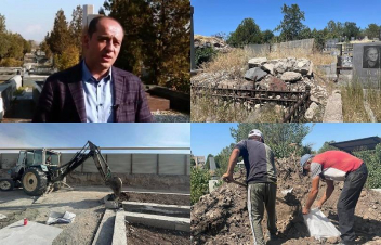 Երևանի գերեզմանատները մաքրվում են տասնամյակների շինաղբից