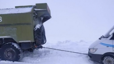 Տաթև-Հալիձոր ավտոճանապարհին բեռնատարներ են արգելափակվել