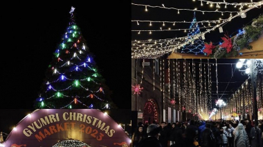 Գյումրիում վառվել են գլխավոր տոնածառի լույսերը