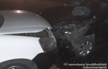 Ջրվեժ թաղամասից Ձորաղբյուր տանող ավտոճանապարհին բախվել են մեքենաներ. կա տուժած