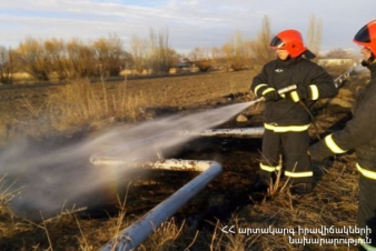 Հրշեջ-փրկարարները մարել են ընդհանուր մոտ 10.3 հա տարածքում բռնկված հրդեհները