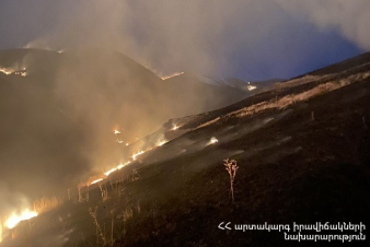 «Հրազդան ՋԷԿ»-ի մոտակա սարում բռնկված հրդեհը մարվել է