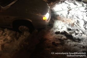 Փրկարարներն արգելափակումից դուրս են բերել 8 ավտոմեքենա