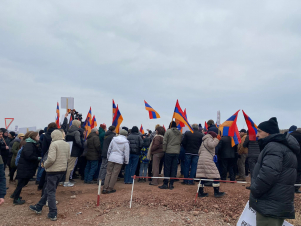 Ռուսական ռազմաբազայի մոտ «Բևեռ»-ի մասնակիցները կարճ ժամանակ են մնացել, այնուհետ՝ հեռացել իրազեկման ակցիայի համար