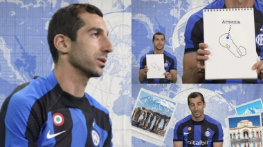 Պատիվ է եղել ՀՀ ազգային ընտրանին ներկայացնելը. Մխիթարյանը պատմել է հայրենիքի մասին՝ նկարելով Հայաստանի և Արցախի քարտեզը