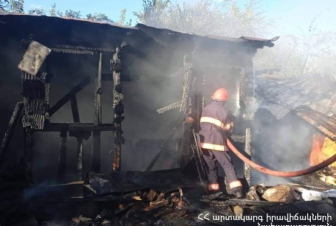 Վանաձորում ինքնաշեն տնակ է այրվել