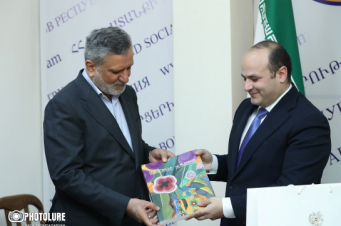 ԱՍՀ նախարար Նարեկ Մկրտչյանն ընդունել է ԻԻՀ կոոպերացիայի, աշխատանքի և սոցիալական բարեկեցության նախարար Սեյեդ Սոուլաթ Մորթազավիի գլխավորած պատվիրակությանը