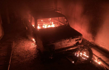 Ակնաշեն գյուղի ավտատնակներից մեկում 2 մեքենա է հրդեհվել, մեկը՝ ամբողջությամբ