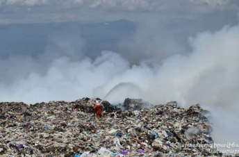 Նուբարաշենի աղբավայրում հրդեհի հետևանքով մթնոլորտային օդ կարող են արտանետվել վնասակար աղտոտիչ նյութեր. ՇՄՆ
