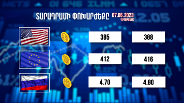 Տարադրամի փոխարժեքը, բիզնես լուրեր. 07.06.2023