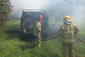 Արաքս գյուղում ավտոմեքենա է այրվել