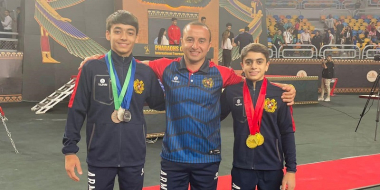 Մարմնամարզիկներ Համլետ Մանուկյանն ու Մամիկոն Խաչատրյանը 8 մեդալ են նվաճել Կահիրեի Pharaoh's cup մրցաշարում