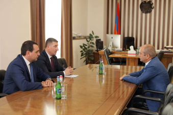 Գնել Սանոսյանն ընդունել է «Կապանի լեռնահարստացման կոմբինատի» նորանշանակ գլխավոր տնօրենի