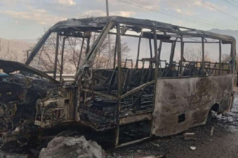 Այրվել է Բերդ-Չինարի երթուղին սպասարկող ուղևորատար Գազելը