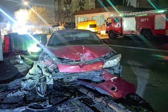 Բաշինջաղյան փողոցում տեղի է ունեցել ՃՏՊ՝ բախվել է երեք ավտոմեքենա