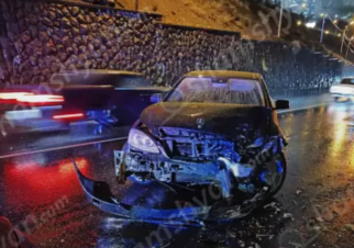 Սարալանջի հին ճանապարհին բախվել են Mercedes-ն ու Mitsubishi-ն․ կա վիրավոր