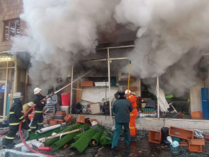 Հրդեհ Տիգրան Մեծ պողոտայի խանութներից մեկում. մեկ անձ վերակենդանացման բաժանմունքում է