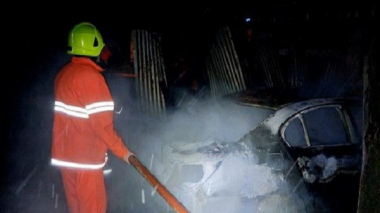 Պտղունք գյուղում ավտոմեքենա է այրվել 