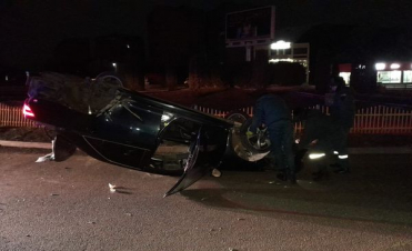 Ավտոմեքենան դուրս է եկել ճանապարհի երթևեկելի հատվածից և շրջվել