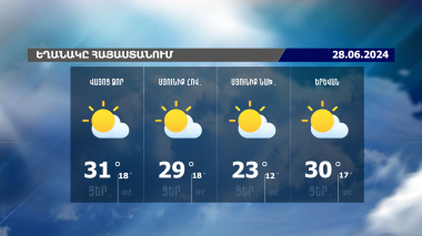 Եղանակի տեսություն. 28.06.2024