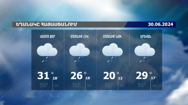 Եղանակի տեսություն. 30.06.2024