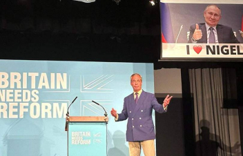 Բրիտանացի քաղաքական գործչի ելույթը խաթարվել է Պուտինի պաստառի պատճառով