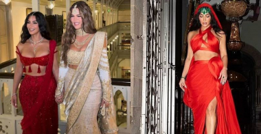 Քիմ Քարդաշյանը նոր լուսանկարներ է հրապարակել Մուքեշ Ամբանիի որդու հարսանեկան արարողությունից