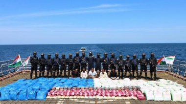 Հնդկաստանի առափնյա պահպանության ծառայությունը կասեցրել է 5 տոննա թմրանյութի մաքսանենգությունը