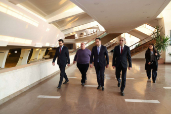 ՏԿԵ նախարարն այցելել է Կարեն Դեմիրճյանի անվան մարզահամերգային համալիր