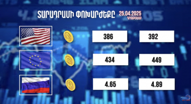 Տարադրամի փոխարժեքը. 25.04.2025