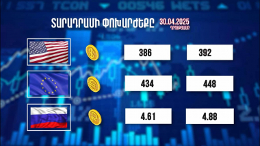 Տարադրամի փոխարժեքը. 30.04.2025