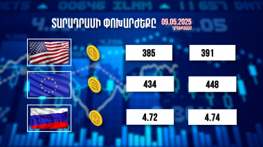 Տարադրամի փոխարժեքը. 09.05.2025