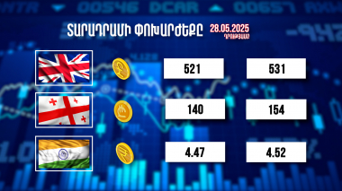 Տարադրամի փոխարժեքը. 28.05.2025