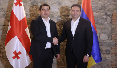 Ալեն Սիմոնյանը և Վրաստանի խորհրդարանի նախագահը քննարկել են միջխորհրդարանական համագործակցությանը վերաբերող հարցեր