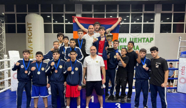 Սերբիայում կայացած ԵԱ-ում կրտսեր տարիքի պատանիների Հայաստանի հավաքականը 2 ոսկե 4 արծաթե և 5 բրոնզե մեդալ է նվաճել