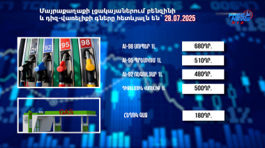 Փոխարժեքներ և տնտեսական լուրեր 28.07.2025
