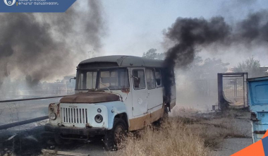 6 տրանսպորտային միջոց է այրվել. մանրամասներ Աշտարակի խճուղու հրդեհից