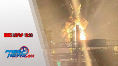 Ուժգին հրդեհ՝ Ղրիմի Թեոդոսիայի նավթաբազայում․ պատճառը Ուկրաինայի հրթիռակոծությունն է․06․10․25/19․30