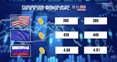 Փոխարժեքներ և տնտեսական լուրեր 12 .11.2025