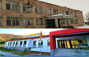 Հերթական սարսափը՝ Կապսի նախկին դպրոցի շենքը. Չախոյանը ցույց է տվել նոր կառուցված դպրոցն ու հին շենքը