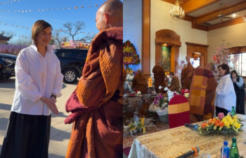 Աննա Հակոբյանն այցելել է Walk for Peace-ի վանականներին