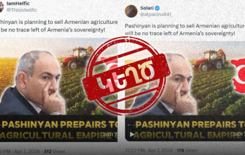 Փաշինյանի՝ Հայաստանի գյուղատնտեսությունը Թուրքիային վաճառելու մասին տեղեկությունները կեղծ են․ «Հետք»