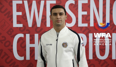 Ծանրորդ Գոռ Սահակյանը՝ Եվրոպայի փոխչեմպիոն