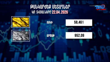 Փոխարժեքներ և տնտեսական լուրեր 22.04.2026