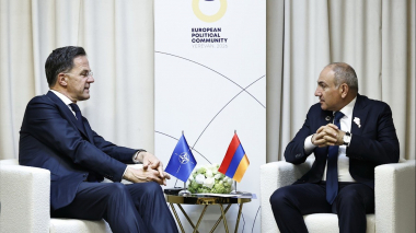 Վարչապետ Փաշինյանը հանդիպել է ՆԱՏՕ-ի գլխավոր քարտուղար Մարկ Ռյուտեի հետ. տեսանյութ