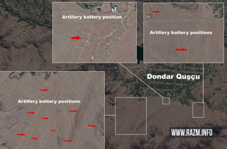Ադրբեջանը սեփական հրետանային մարտկոցները տեղադրել է իր իսկ բնակավայրերի մոտ. լուսանկար