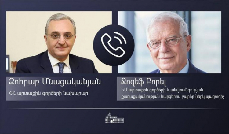 Զոհրաբ Մնացականյանը հեռախոսազրույց է ունեցել Ջոզեֆ Բորելի հետ