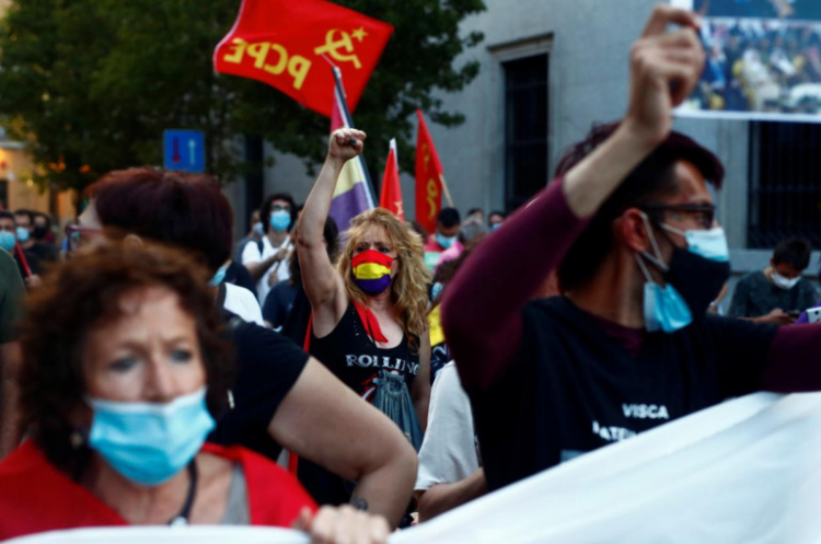 Իսպանիայում միապետական կառավարման ռեժիմի դեմ բողոքի ակցիաներ են տեղի ունեցել